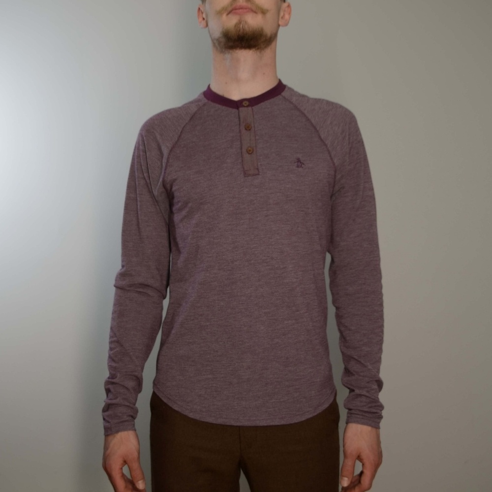 Men's Original Penguin Henley (Small)